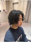 メンズミディアムパーマ