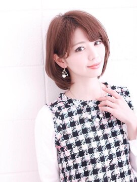 オーロ 西宮店(ORO) ピアスに似合う大人ボブ
