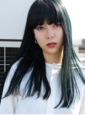 ブルーグリーンロングスタイル