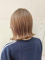 ボアップ 新居浜店(boappu) #ベージュ #カラー #ミルクティー #ダブルカラー #ケアブリーチ