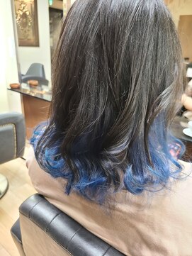 ミューズアヴェダ 浜町店(MUSE AVEDA) 爽やかインナーブルー