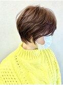 ピンクブラウン☆ショートヘア