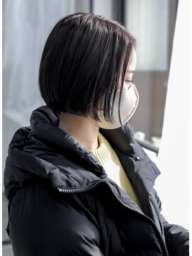 ノード(NODO) 【モードヘア】黒髪のミニボブ