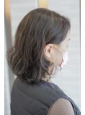 【40代女性】ハイライト×イヤリングカラー