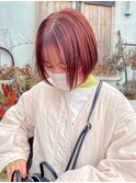 ミニボブ×レッドオレンジ