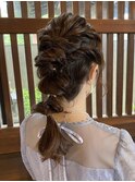 結婚式お呼ばれヘアセット