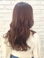 ムーア(MUA) 【MUA 札幌　馬場】セミロングレイヤー×オレンジブラウン