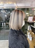 【MIRAC町田店】ホワイトベージュボブ×ローライト