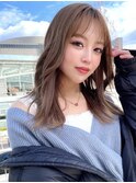 小顔効果◎モテ可愛ミディ#ミルクチョコレート