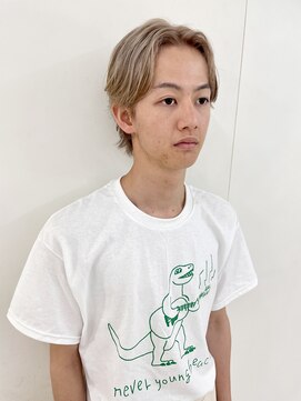 エンドリンク(endlink) メンズセンターパート×ヌーディーベージュ