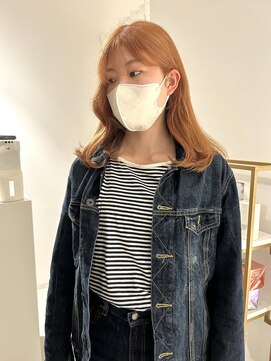 コト 福井大和田店(coto) 福井　大和田　ハイトーン　オレンジベージュ　ケアブリーチ