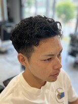 フランクスバーバーリザーブ 人形町店(FRANK’S BARBER RESERVE)&nbsp;フェードサイドグラデーションパーマスタイル　ｙ