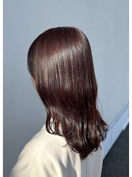 アドラーブル 万代店 (adorable) 【艶感暖色ピンク】大人可愛い柔らかミディアム　10代20代