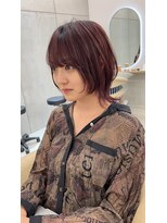 サンド 鹿児島中央(sand)&nbsp;黒髪/グレーベージュ/レイヤーロング/前髪パーマ[鹿児島中央駅]