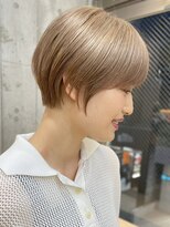 サンク 原宿 表参道(cinq)&nbsp;ミルクティーベージュハイトーンケアブリーチカラーダブルカラー