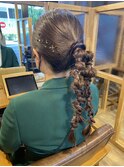 【似合わせカット】ツインお団子ヘアセット