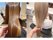 ダメージによる広がりエイジング毛が気になる、ハイトーンカラーの方にオススメ♪【酸熱トリートメント】