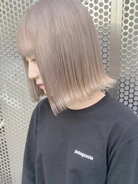 ペレ 渋谷(PELE) 切りっぱなしボブ/エアリーロング/美髪/ピンクブラウン/渋谷