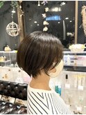 ショートボブ×アッシュベージュ