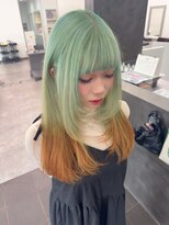 ガルボヘアー 桟橋店(garbo hair)&nbsp;ツートンカラーハイトーン20代30代40代レイヤーカット