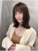 顔まわりレイヤー外ハネ韓国風ヘア髪質改善浦和ボブ