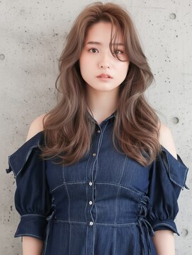 韓国風くびれレイヤースタイル