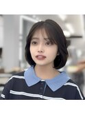 ボブ内巻きボブタンバルモリ韓国ボブ大人ボブ