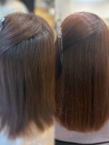 アピッシュ ギンザ(apish ginza)&nbsp;根元縮毛矯正で艶髪ナチュラルストレートヘアに