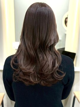 ユニバイリサ 天神大名店(uni by risa) ラベンダーグレージュ アッシュカラー 髪質改善 ロングヘア