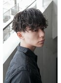 モテる黒髪ネープレスショート束感モテ髪ワックスなしマッシュ