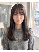 零秒女髪 千里丘店&nbsp;艶髪まとまり美髪ロングストレートカラー髪質改善髪質改善カラー