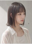 前髪なしフェイスレイヤーブリーチなしサイドバングアゴ下ボブ☆