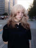 ユルク(JURK nagoya)&nbsp;栄/ハッシュカット/グレージュ/デザインカラー