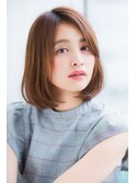 大人可愛いストレートボブ