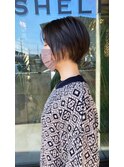 横顔美人大人ショートボブ☆
