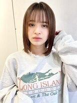 レトン 銀座(leton)&nbsp;ボブルフ/ショコラベージュ/カール/艶ボルドー［銀座］