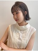 *olive greige × 外ハネBOB*