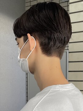 フイ 代々木(Hui) メンズ/アップバング/ツーブロックマッシュ/束感ショート波巻き