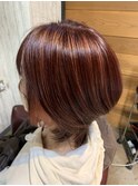 ハイライト×ピンクベージュ