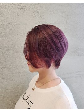 リミックスヴィラ(remix Villa) モーブピンクカラー大人ショート