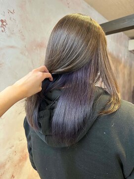 ヘアーサロン リアン 鴻巣店(hair salon Rien) インナーカラー/ディープパープル