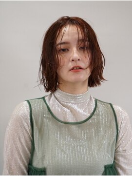 ディスアンドザット あびこ店(THIS&THAT) くせっ毛パーマxラインボブ