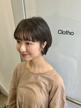 クロト(Clotho) ショートカット/髪質改善縮毛矯正白髪ぼかしレイヤーカラーボブ