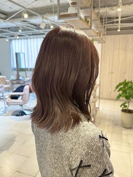 アイノアテネット(AInoa TENET) ブリーチなしほんのりピンクブラウン