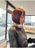 ボルドーパツッとボブ