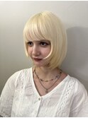 【arteHAIR】ブロンドボブ/顔まわりレイヤー