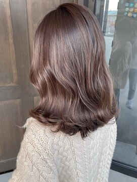 サルファ ヘアデザイン 名古屋 丸の内(S.ALPHA HAIR DESIGN) 大人シアーベージュミニウルフボブミディアムレイヤー