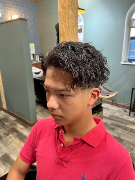 スタンドバーバー 柏(STAND BARBER) サーフカール/スパイキーショート/ブルーブラック