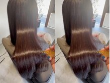 ブルー(blue)の雰囲気（【髪質改善】オーダーメイド酸性ストレートで自然な柔艶髪へ◎）