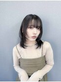 レイヤーカット　ミディアムレイヤー